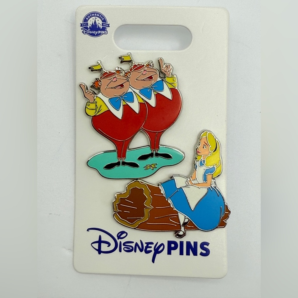 Disney Pin Set Alice In Wonderland Tweedle Dee And Tweedle Dum 2 Pins 2024 NEW